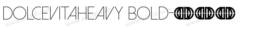 DolceVitaHeavy Bold字体转换